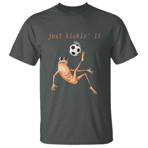 Funny Marcus The Worm Soccer Lover T Shirt Just Kickin It TS12 Dark Heather Print Your Wear