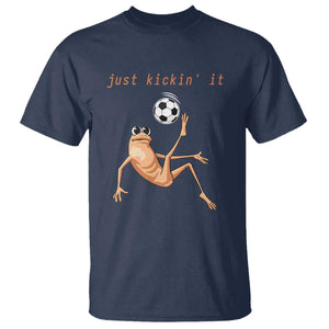 Funny Marcus The Worm Soccer Lover T Shirt Just Kickin It TS12 Navy Print Your Wear