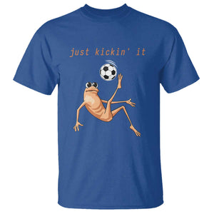 Funny Marcus The Worm Soccer Lover T Shirt Just Kickin It TS12 Royal Blue Print Your Wear
