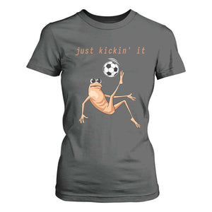 Funny Marcus The Worm Soccer Lover T Shirt For Women Just Kickin It TS12 Dark Heather Print Your Wear