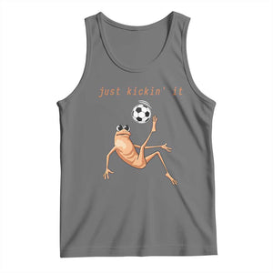 Funny Marcus The Worm Soccer Lover Tank Top Just Kickin It TS12 Black Heather Print Your Wear