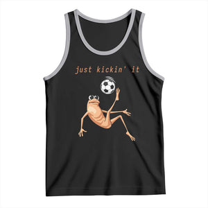 Funny Marcus The Worm Soccer Lover Tank Top Just Kickin It TS12 Black Athletic Heather Print Your Wear