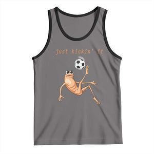 Funny Marcus The Worm Soccer Lover Tank Top Just Kickin It TS12 Deep Heather Black Print Your Wear