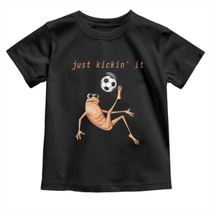 Funny Marcus The Worm Soccer Lover Toddler T Shirt Just Kickin It TS12 Black Print Your Wear