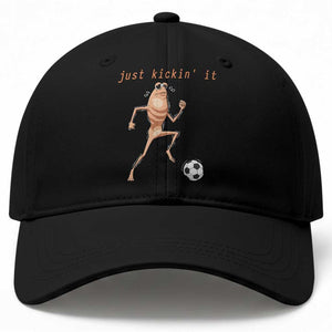 Just Kickin It Baseball Cap Funny Marcus The Worm Soccer Meme TS12 Print Your Wear