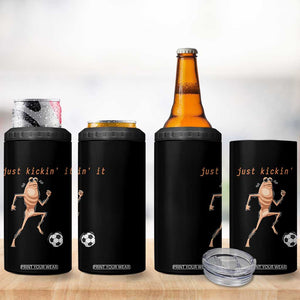 Just Kickin It 4 in 1 Can Cooler Tumbler Funny Marcus The Worm Soccer Meme TS12 Print Your Wear