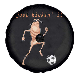 Just Kickin It Spare Tire Cover Funny Marcus The Worm Soccer Meme TS12 Print Your Wear