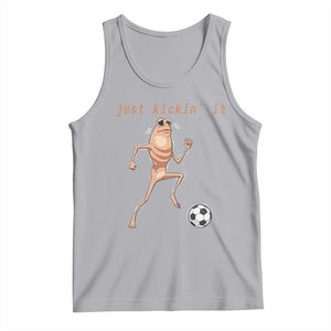 Just Kickin It Tank Top Funny Marcus The Worm Soccer Meme TS12 Athletic Heather Print Your Wear