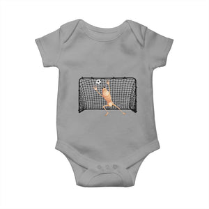Funny Marcus The Worm Soccer Goalkeeper Gift Baby Onesie TS12 Sport Gray Print Your Wear