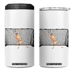 Funny Marcus The Worm Soccer Goalkeeper Gift 4 in 1 Can Cooler Tumbler TS12 One Size: 16 oz White Print Your Wear