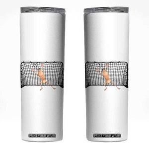 Funny Marcus The Worm Soccer Goalkeeper Gift Skinny Tumbler TS12 White Print Your Wear
