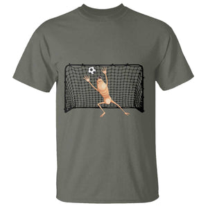 Funny Marcus The Worm Soccer Goalkeeper Gift T Shirt TS12 Military Green Print Your Wear