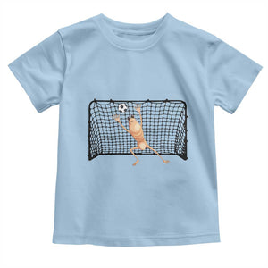 Funny Marcus The Worm Soccer Goalkeeper Gift Toddler T Shirt TS12 Light Blue Print Your Wear