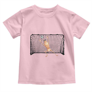 Funny Marcus The Worm Soccer Goalkeeper Gift Toddler T Shirt TS12 Light Pink Print Your Wear