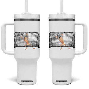 Funny Marcus The Worm Soccer Goalkeeper Gift Tumbler With Handle TS12 One Size: 40 oz White Print Your Wear