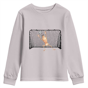 Funny Marcus The Worm Soccer Goalkeeper Gift Youth Sweatshirt TS12 Ice Gray Print Your Wear