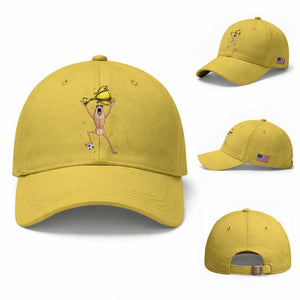 Funny Marcus The Worm Soccer Champion Baseball Cap Soccer Lover TS12 Baseball Cap Universal Fit Yellow Print Your Wear