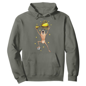 Funny Marcus The Worm Soccer Champion Hoodie Soccer Lover TS12 Military Green Print Your Wear