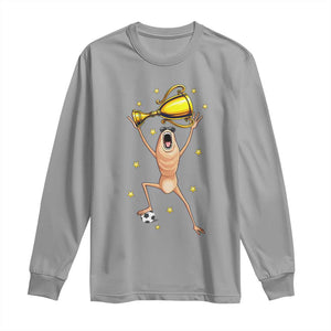 Funny Marcus The Worm Soccer Champion Long Sleeve Shirt Soccer Lover TS12 Sport Gray Print Your Wear