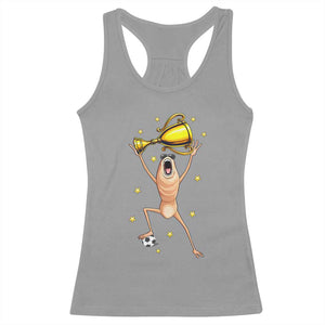 Funny Marcus The Worm Soccer Champion Racerback Tank Top Soccer Lover TS12 Sport Gray Print Your Wear