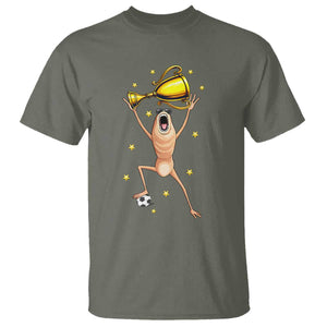 Funny Marcus The Worm Soccer Champion T Shirt Soccer Lover TS12 Military Green Print Your Wear