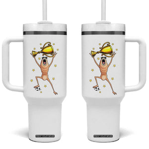 Funny Marcus The Worm Soccer Champion Tumbler With Handle Soccer Lover TS12 One Size: 40 oz White Print Your Wear