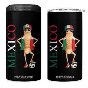 Mexico Soccer Fan Marcus The Worm 4 in 1 Can Cooler Tumbler Country Football Gift TS12 One Size: 16 oz Black Print Your Wear
