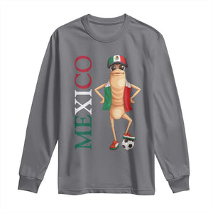 Mexico Soccer Fan Marcus The Worm Long Sleeve Shirt Country Football Gift TS12 Charcoal Print Your Wear