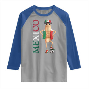 Mexico Soccer Fan Marcus The Worm Raglan Shirt Country Football Gift TS12 Sport Gray Royal Print Your Wear