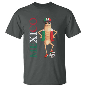 Mexico Soccer Fan Marcus The Worm T Shirt Country Football Gift TS12 Dark Heather Print Your Wear