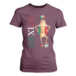 Mexico Soccer Fan Marcus The Worm T Shirt For Women Country Football Gift TS12 Maroon Print Your Wear