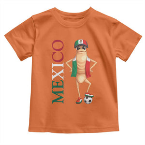 Mexico Soccer Fan Marcus The Worm Toddler T Shirt Country Football Gift TS12 Orange Print Your Wear