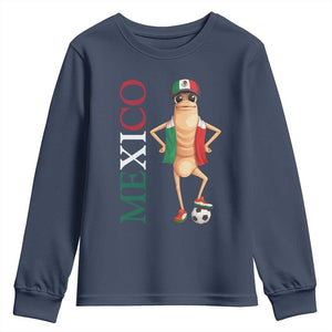 Mexico Soccer Fan Marcus The Worm Youth Sweatshirt Country Football Gift TS12 Navy Print Your Wear