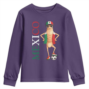 Mexico Soccer Fan Marcus The Worm Youth Sweatshirt Country Football Gift TS12 Purple Print Your Wear