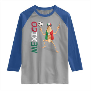 Viva Mexico Marcus The Worm Soccer Raglan Shirt Mexican Pride Football Fan TS12 Sport Gray Royal Print Your Wear