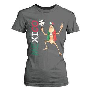 Viva Mexico Marcus The Worm Soccer T Shirt For Women Mexican Pride Football Fan TS12 Dark Heather Print Your Wear