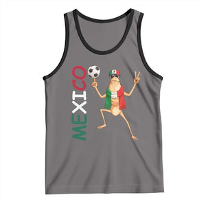 Viva Mexico Marcus The Worm Soccer Tank Top Mexican Pride Football Fan TS12 Deep Heather Black Print Your Wear