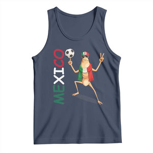 Viva Mexico Marcus The Worm Soccer Tank Top Mexican Pride Football Fan TS12 Navy Print Your Wear