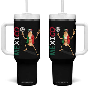 Viva Mexico Marcus The Worm Soccer Tumbler With Handle Mexican Pride Football Fan TS12 One Size: 40 oz Black Print Your Wear