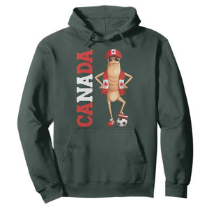 Canada Soccer Fan Marcus The Worm Hoodie Country Football Gift TS12 Dark Forest Green Print Your Wear