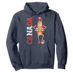 Canada Soccer Fan Marcus The Worm Hoodie Country Football Gift TS12 Navy Print Your Wear