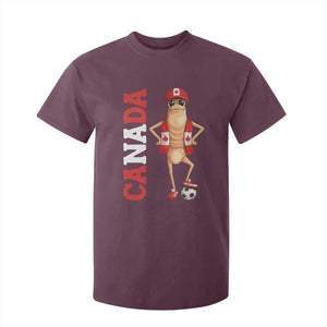Canada Soccer Fan Marcus The Worm T Shirt For Kid Country Football Gift TS12 Maroon Print Your Wear