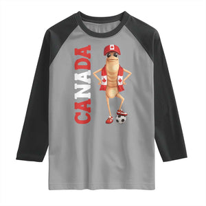 Canada Soccer Fan Marcus The Worm Raglan Shirt Country Football Gift TS12 Sport Gray Black Print Your Wear