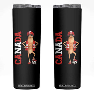 Canada Soccer Fan Marcus The Worm Skinny Tumbler Country Football Gift TS12 Black Print Your Wear