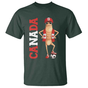 Canada Soccer Fan Marcus The Worm T Shirt Country Football Gift TS12 Dark Forest Green Print Your Wear
