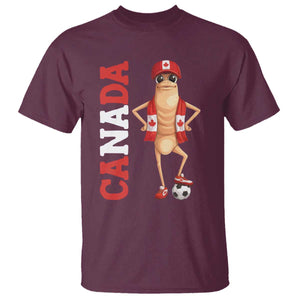 Canada Soccer Fan Marcus The Worm T Shirt Country Football Gift TS12 Maroon Print Your Wear