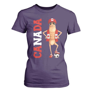 Canada Soccer Fan Marcus The Worm T Shirt For Women Country Football Gift TS12 Purple Print Your Wear
