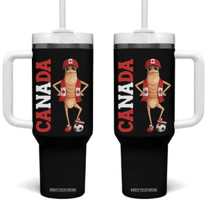 Canada Soccer Fan Marcus The Worm Tumbler With Handle Country Football Gift TS12 One Size: 40 oz Black Print Your Wear