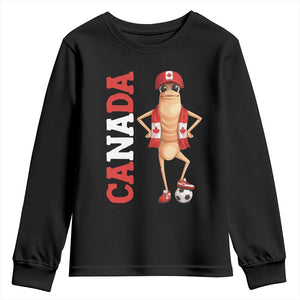 Canada Soccer Fan Marcus The Worm Youth Sweatshirt Country Football Gift TS12 Black Print Your Wear