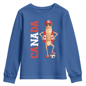 Canada Soccer Fan Marcus The Worm Youth Sweatshirt Country Football Gift TS12 Royal Blue Print Your Wear
